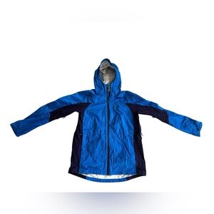 L.L.Bean XL Tall Men’s Blue Hooded Lightweight Rain Jacket Outdoor Hiking